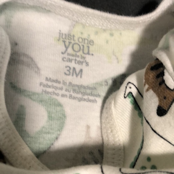 Set of 3 Dino Onesies by Carter’s 3M - Picture 7 of 9